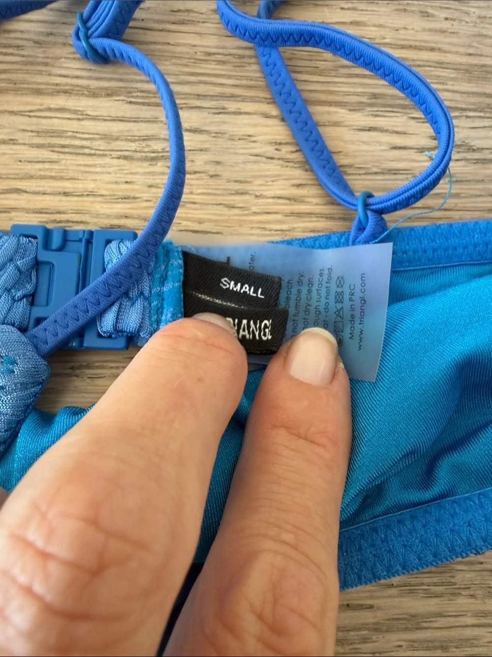triangl swimwear smocked bandeau